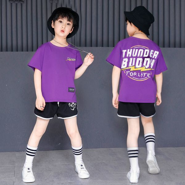 

summer girls boys set clothing 2018 short sleeve cotton shirt and shorts two pieces sport suit kids children streetwear, White