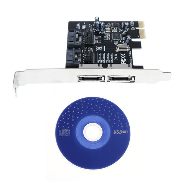 

с sata3 2port.0 6 гбит pci экспресс контроллера карты pci-e для разъема sata3.0 райзера