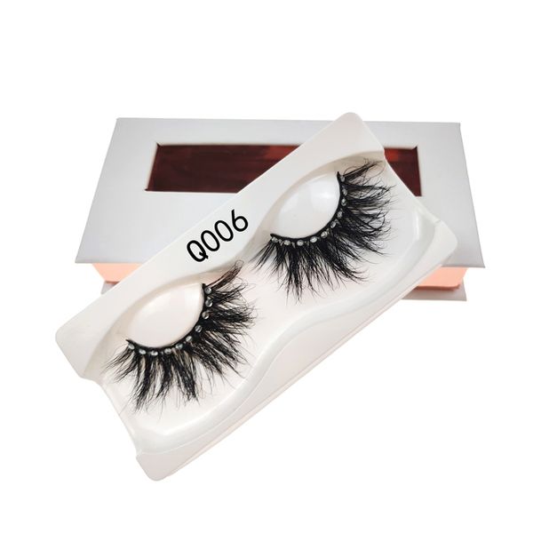 16 Stil Rhinestones Yanlış Eyelashes 3D Geçişi Doğal Vizon Abartılı Moda Glitter Kirpikler Kadınlar Lady Makyaj Kirpik Uzatma Kirpikler