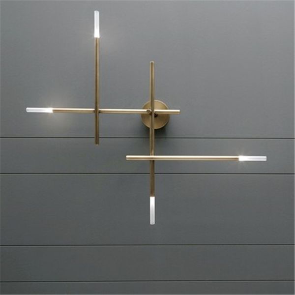 

postmodern minimalist lightweight living room background wall lamp bedroom studio l hallway cross wall lamp led