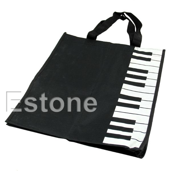 

fashion black piano keys music handbag tote bag shopping bag handbag