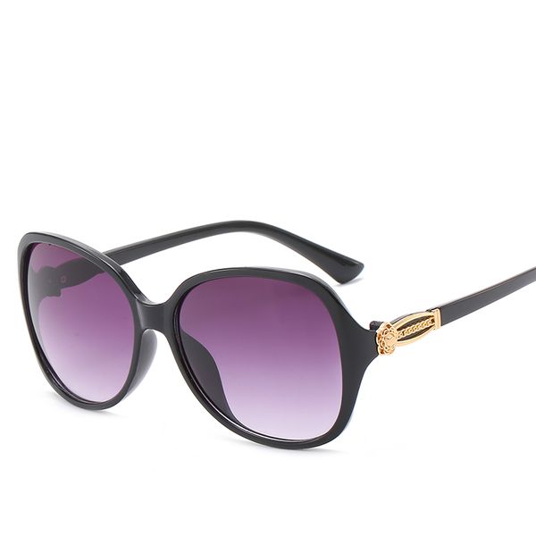 

2019 fashion women colour luxury oval sunglasses elegant oversized sun glasses uv400 multicolor, White;black