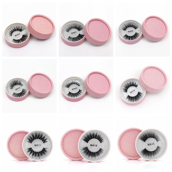 best selling 3D Faux Mink Eyelashes False Mink Eyelashes 3D Silk Protein Lashes 100% Handmade Natural Fake Eye Lashes With Gift Box RRA645