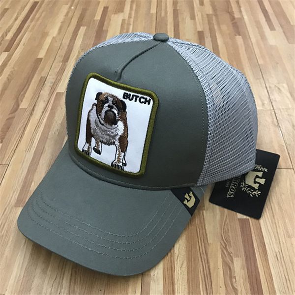 

Summer Mesh Baseball Hats Embroidery Butch Dog Caps Luxury Outdoor Sun Hat Hot Mens Golf Ball Cap Women Fashion Visor Quality Mesh Hats