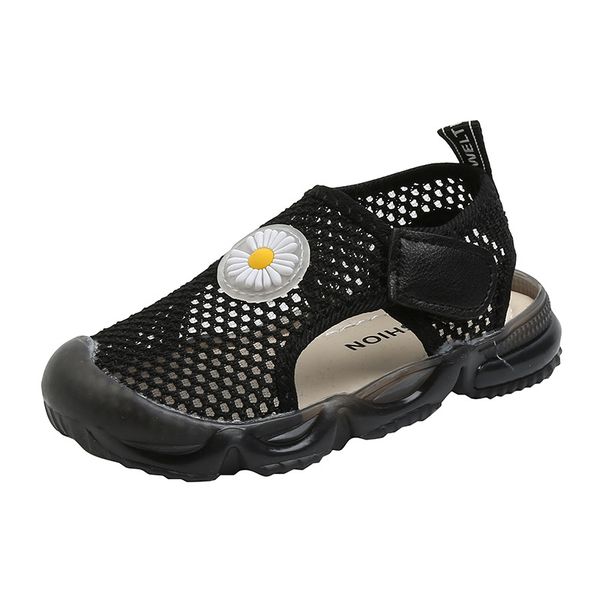 

cnfsnj summer children boys sandals girls fashion sports beach shoes comfortable soft breathable anti-slip kids sandals, Black;red