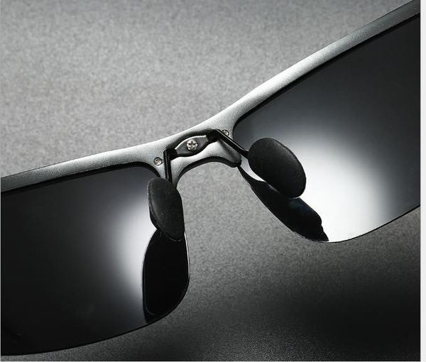 

al-mg half-frame night vision glasses for men driving all-weather sunglasses, White;black