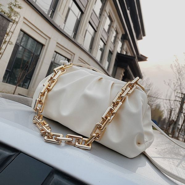 

chain cloud shaped pu leather crossbody bags for women 2020 new fashion shoulder messenger bags ladies handbags