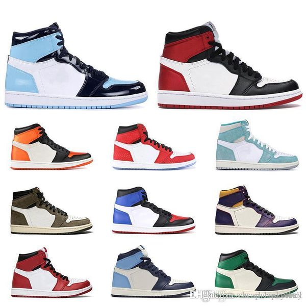 

новый 1s 1 высокой og мужчин ботинки баскетбола satin black toe unc мокко загубленного спинодержателем бесстрашного суд фиолетового мужской