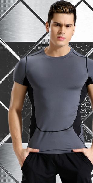 

мужские летние спортивные клубы фитнес тенниска crossfit бодибилдинг тонкий рубашки printed o-образным вырезом с коротким рукавом хлопок tee, Black;blue