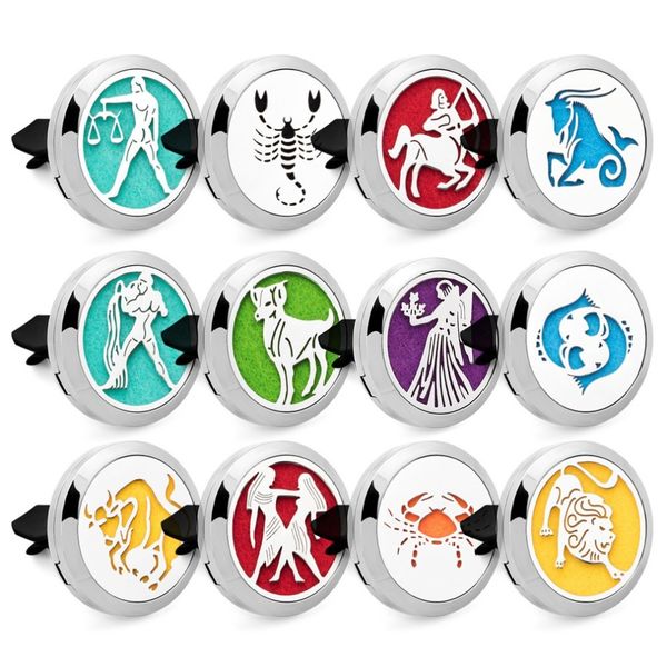 

car essential oil aroma diffusion box 12 constellation pattern new