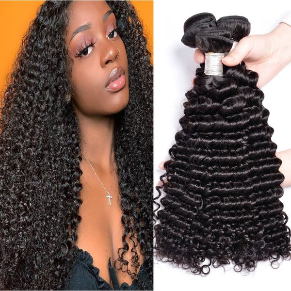 Brazilian Curly Weave Virgin Human Hair Bundles Brazilian Kinky