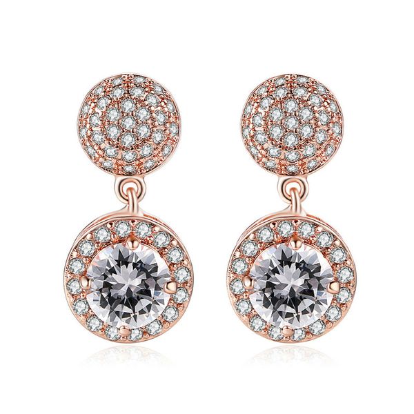 

pissenlit diamond drop earrings big round gold silver earrings women jewelry pendientes mujer moda 2019 dangle earring for girls, Golden;silver