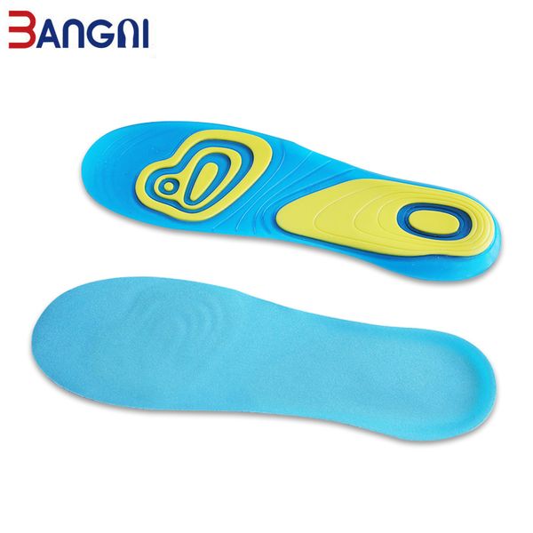 

3angni silicone gel for shoes absorption shoe inserts pad care for heel foot plantar fasciitis, Black