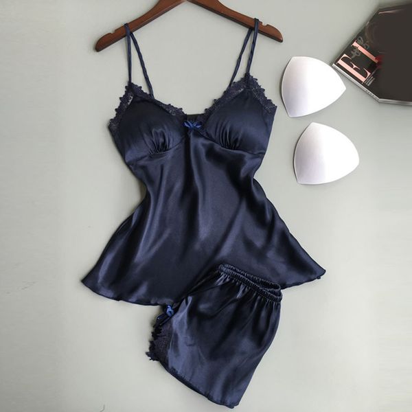 

women lingerie sleepwear zijde kant losse solide babydoll underwear babydoll short zomer nightwear party set, Black;red