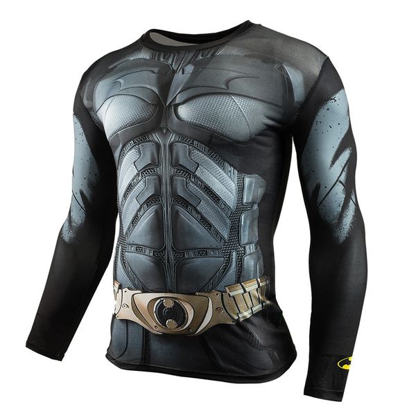 

3d punisher running shirt men t-shirt long sleeve compression shirts gym t-shirt fitness sport shirt men