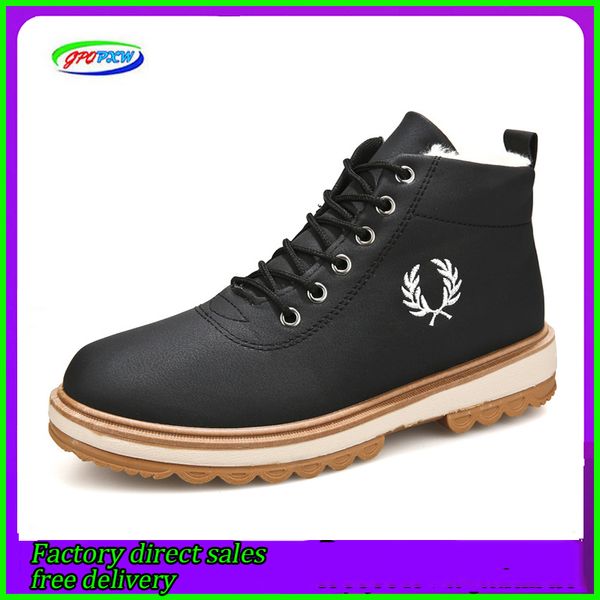 

men boots men winter shoes fashion snow boots shoes plus size winter sneakers ankle black blue footwear
