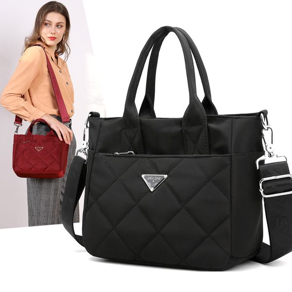 

2020 новый стиль versitile плеча способа spiraea нейлона сумка сумка женские простой ромб trend мешок плеча