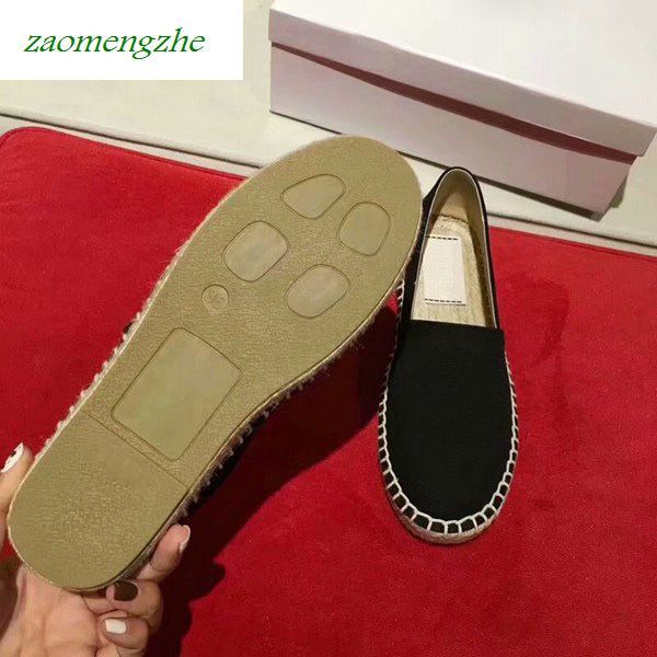 

luxurysweethearts shoes with tiger head single shoes embroidered straw shoes with box, Black