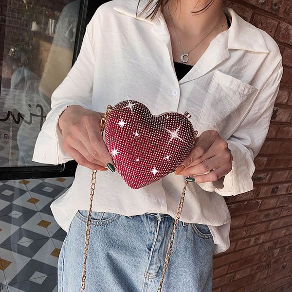 

bolso perla womens summer girl peach heart chain bag rivet single shoulder messenger bags indispensable ocas funda fiesta mejor