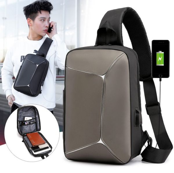

New che t pack che t bag u b fa hion port houlder bag men 039 titching waterproof me enger bag