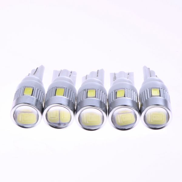 

50pcs white high power automotive 3w led lights show wide light t10 5630 6smd auto light-emitting diode lamp bulbs accessories