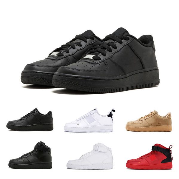 

new arrival discount one 1 dunk running shoes for men women casual shoes classic sports skateboarding high low cut white black wheat trainer, White;red
