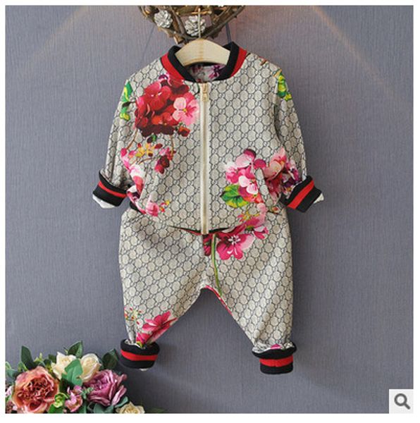 

new boys sets girls letter football baseball tracksuit 2pcs sport suits set(jacket pant)kids outfits baby tracksuits childrens clothes, White