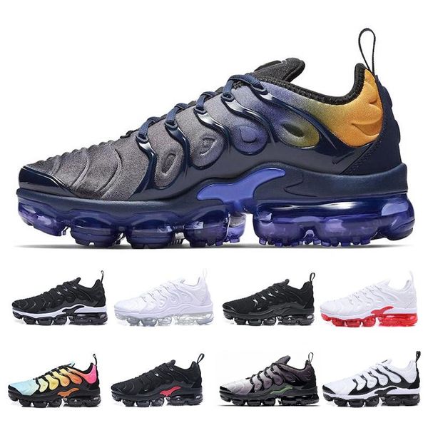 

big size us 13 tn plus running shoes reverse sunset all white black red mens trainers luxury violet designer men sports sneakers eur 36-47