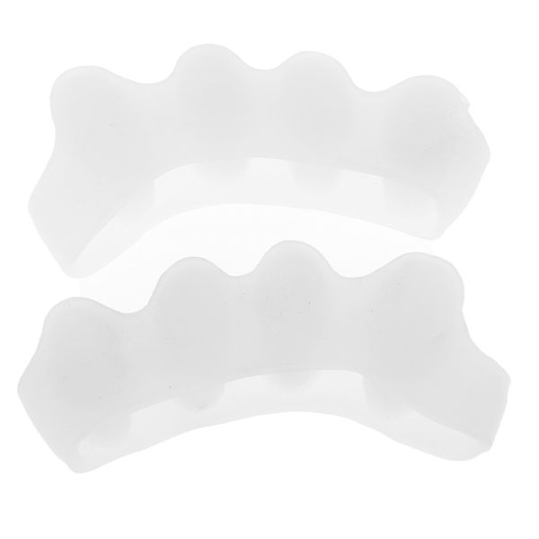 

1 pair silicone toe separators spacers for nail art pedicure relaxing toes