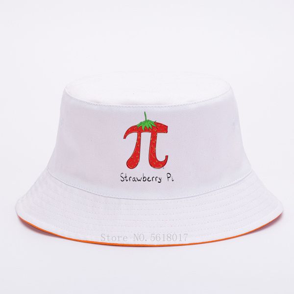 

strawberry pi funny printed bucket hats summer panama fisherman's hat women men fisherman hat simple hats
