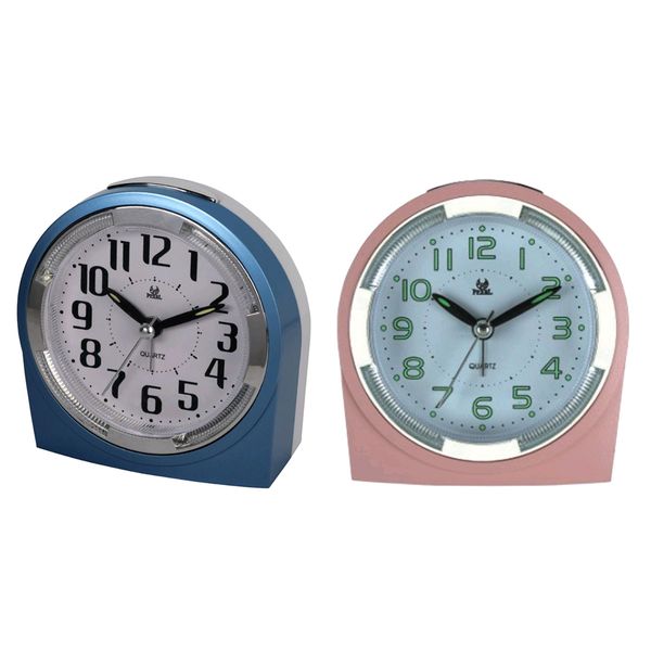 

2pcs mute alarm clock with night light desksnooze clock for bedroom