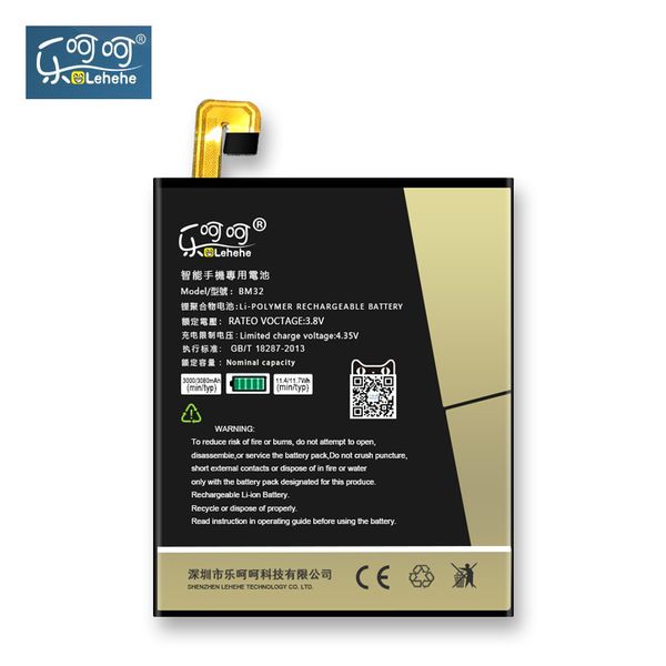 

оригинал lehehe аккумулятор для xiaomi 4 ми4 bm32 литий-полимерный аккумулятор 3080mah замена bateria бесплатные инструменты подарки