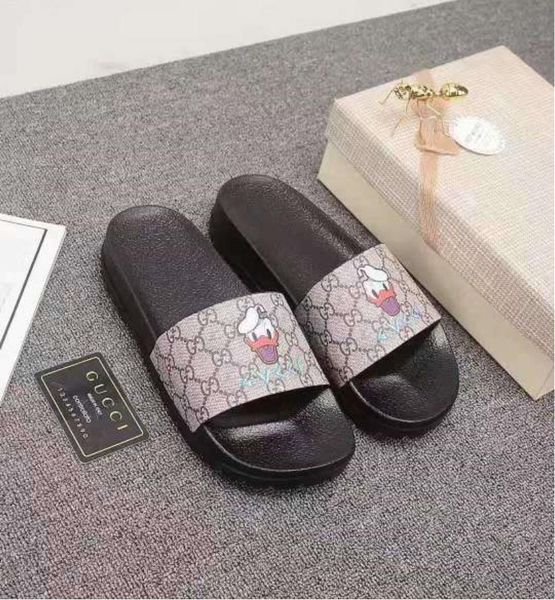 

european classic luxury style women's slippers fashion sandal shoes flat slipper sole soft and comfortable, printed flower decoration, Blue;gray