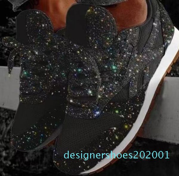 

women sneakers platform trainers fashion luxury designer sneaker womens casual lace up shoes dress shoe sports tennis d01, Black