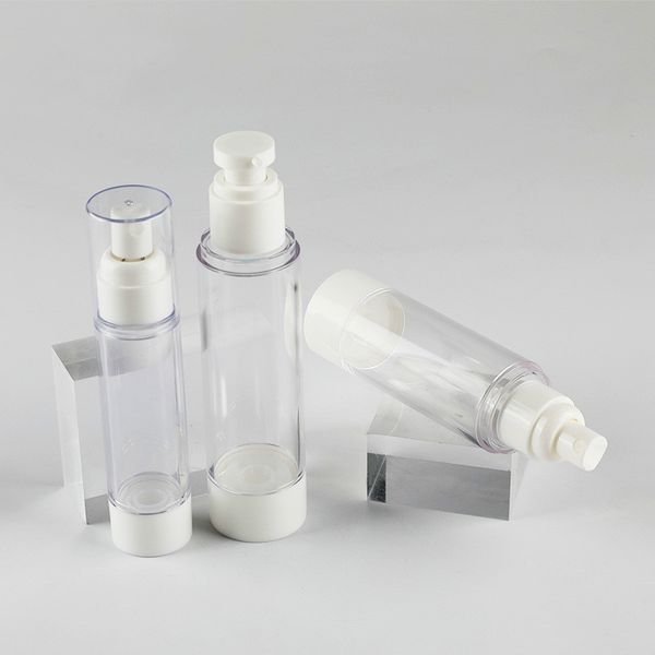 

15ml 30ml 50ml 80ml 100ml vacuum emulsion foundation liquid toner skin care empty bottle for dispensing