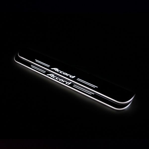 

for honda accord 2008 - 2019 moving led welcome pedal car scuff plate pedal threshold door sill pathway light