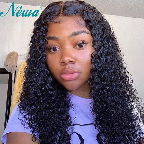 

lace wigs curly full human hair for black women pre plucked braizilian bleached knots remy a, Black;brown
