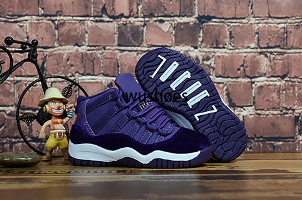 

kids 11s infrared gym red varsity red bred concord space jam shoes 11s boys girls kids basketball sneakers, Black