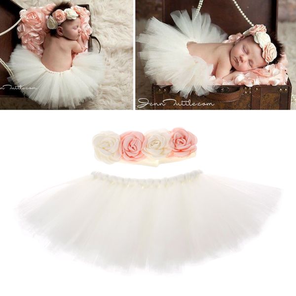 

newborn pgraphy props infant costume outfit princess baby tutu skirt, Red;yellow