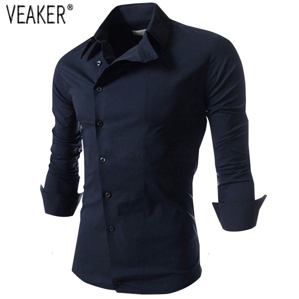 

herfst ньиве mannen тонкий fit рубашки effen kleur lange mouwen tops wit руд цварт mannelijke повседневный business рубашка -3xl, White;black