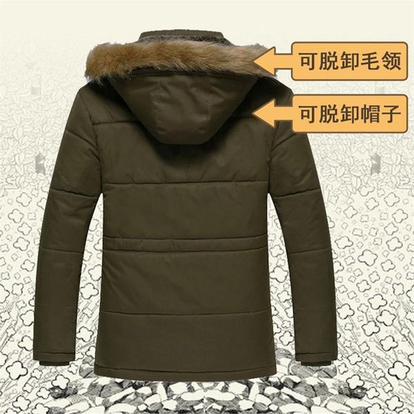 

new casual men's winter warm thickening and long jacket in wool cotton-padded jacket fashion hooded slim fit parkas clothes coat, Tan;black