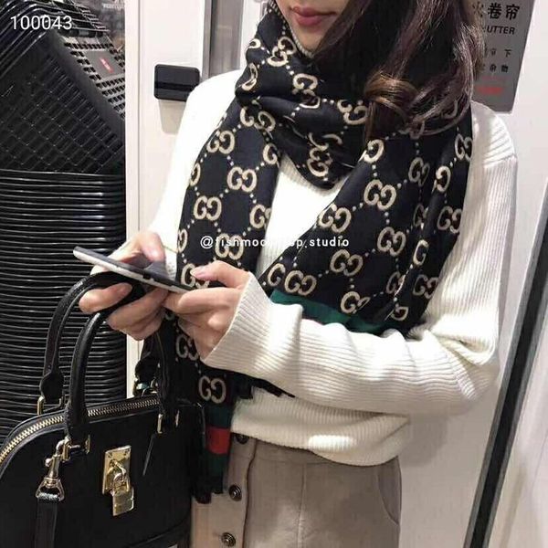 

Luxury ca hmere carf de igner hawl de ign fa hion brand autumn winter 180 70cm cla ic female carf ca hmere hawl p01, Black;white