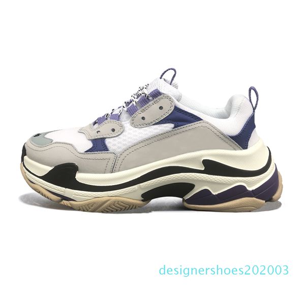 

2020 triple s designer for men women vintage sneakers black white bred purple fashion luxury mens trainers big sole sports sneakers d03