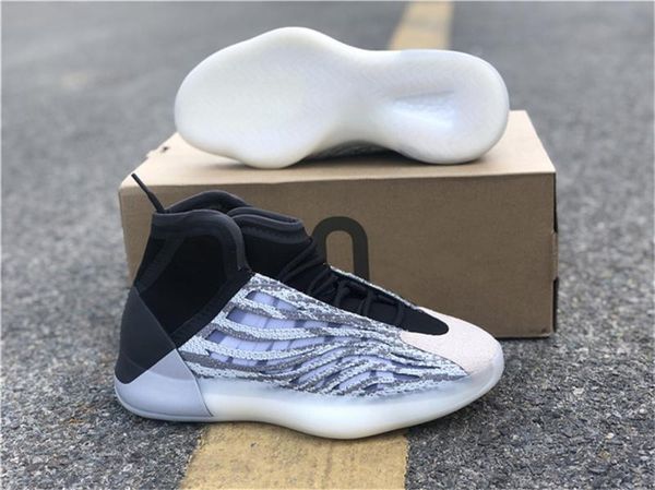 

authentic quantum basketball shoes men women mafia eg1535 kanye west wave runner 3m reflective sneakers sports with original box 36-47