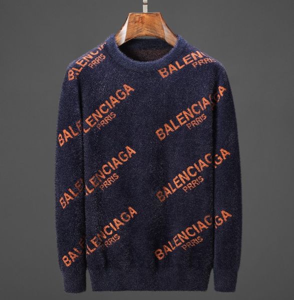 

Luxury men 039 weater fa hion long leeved monogram printed lover weater autumn loo e fitting pullover weater  3xl 004, White;black