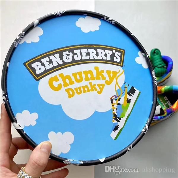 

2020 released authentic ben &jerry x sb dunk low pro qs chunky dunky casual shoes men lagoon pulse black university gold shoes with box