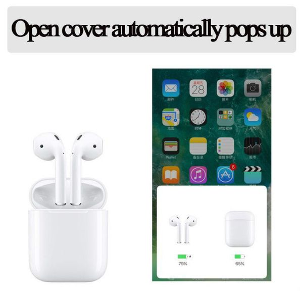 

New 2019 bluetooth double ear earphone head et a upercopy airpod work touch voice control for io android