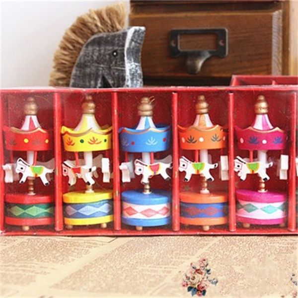 Romantic Carousel Horse Ornament Birthday Present Mini Color