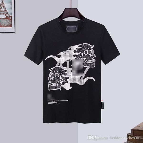 

mens designer t shirts mens skull t-shirt printing t shirt tees wedding dresses platform phillip plain phillip plain pp yy48, Black;brown