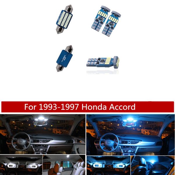 2018 White Ice Blue Led Lamp Car Bulb Interior Package Kit For 1993 1997 Honda Accord Map Dome Trunk Door Plate Light From Shuangyin1995 17 5